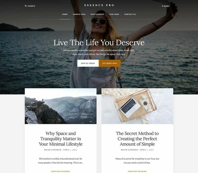 Studiopress Essence WordPress Theme