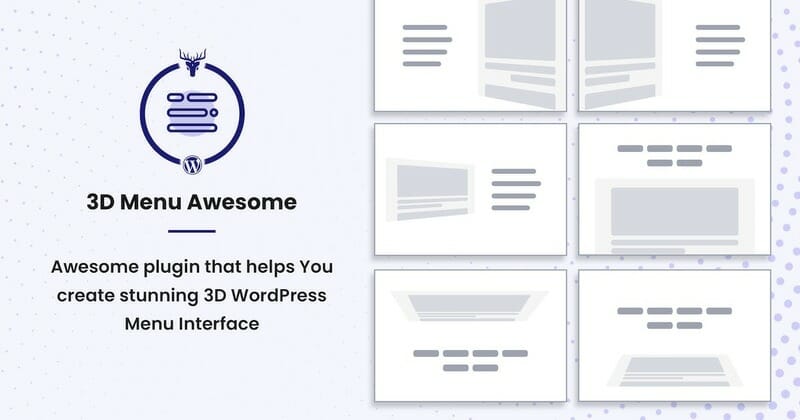 Stunning 3D Off Canvas Menu WordPress Plugin – 3D Menu Awesome