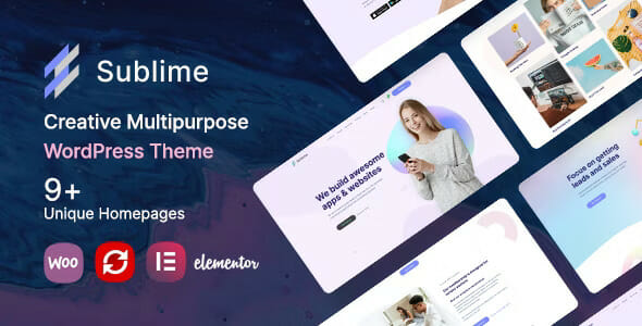 Sublime Creative Multipurpose WordPress Theme