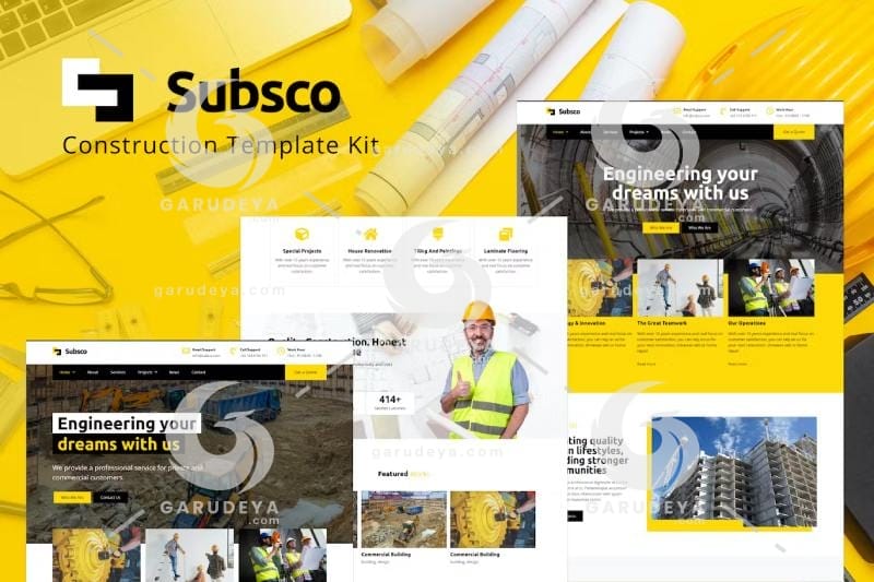 Subsco – Construction Elementor Template Kit