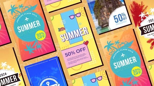 Summer/Beach Tropical Vertical Travel Stories VideoHive 51551005