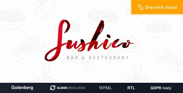 Sushico - Sushi and Asian Food Restaurant WordPress Theme
