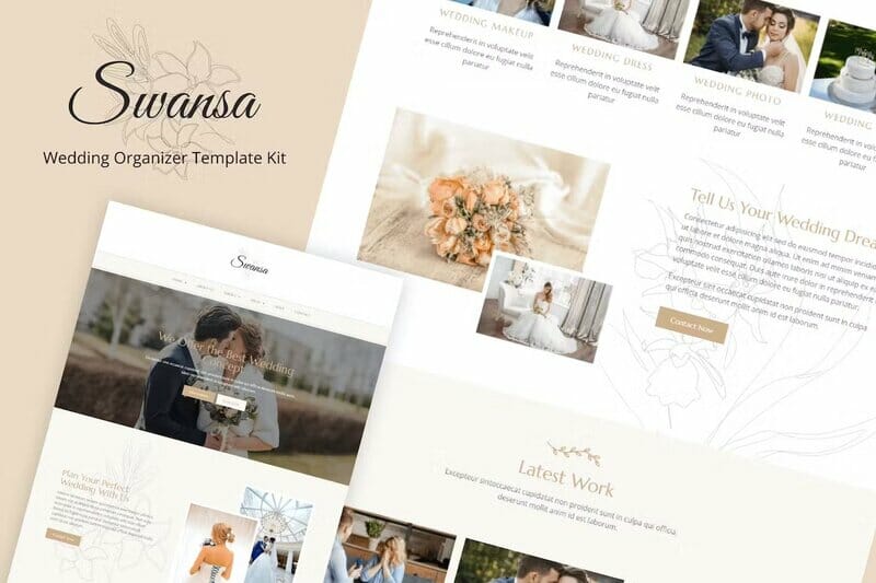 Swansa – Wedding Elementor Template Kit
