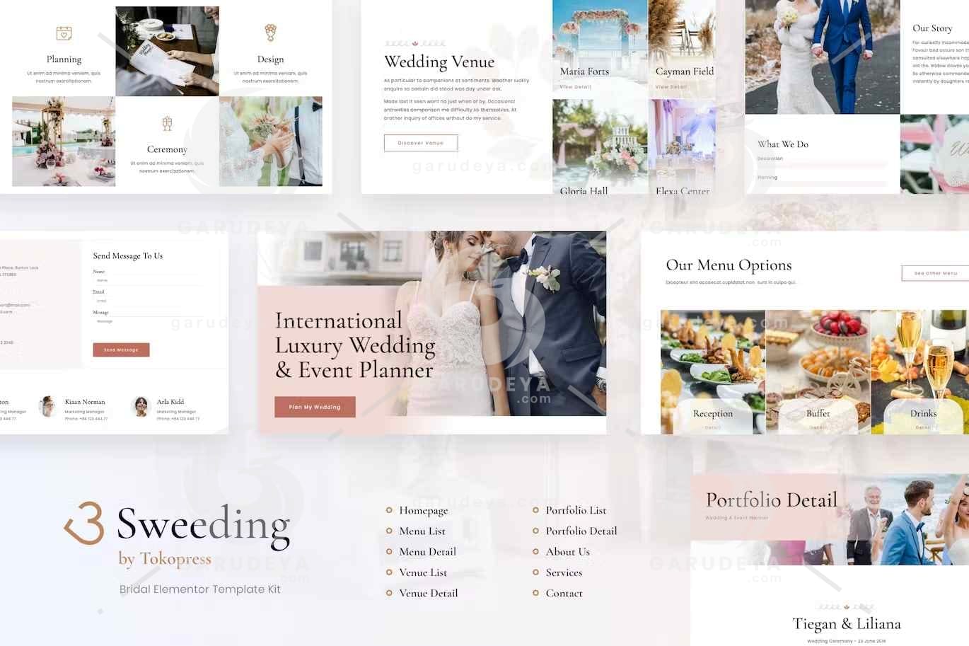 Sweeding – Wedding Event Invitation Elementor Template Kit