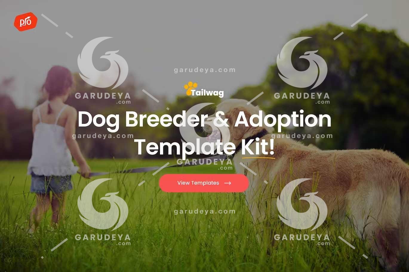 Tailwag – Dog Breeder & Adoption Elementor Template Kit