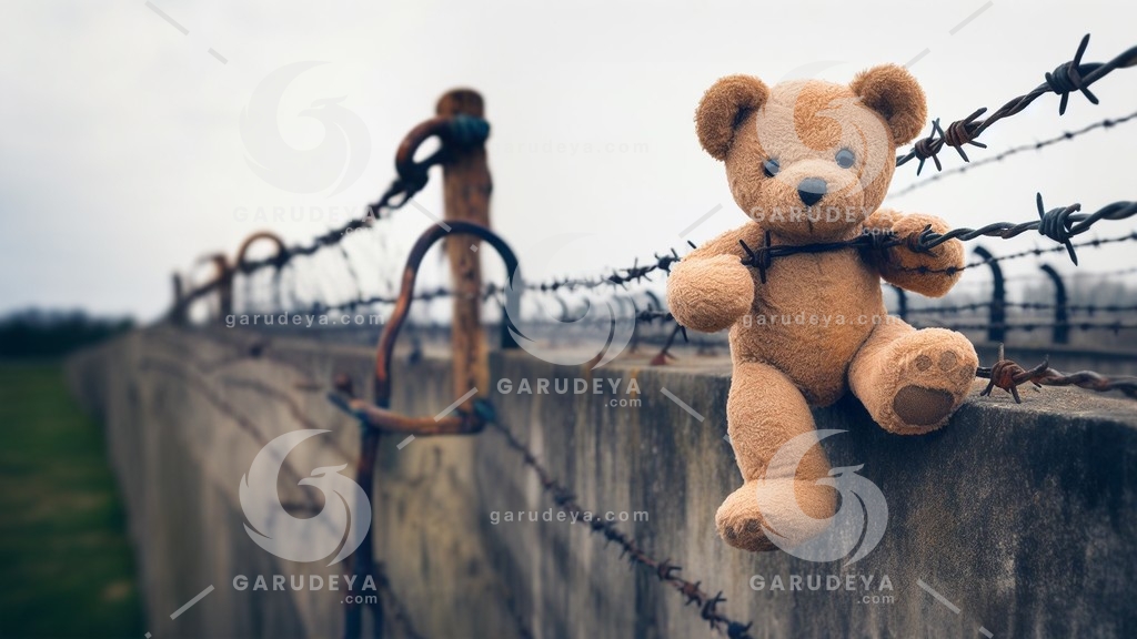 Tales of Tenacity: Teddy Bear’s Journey Across the Barbed Wire