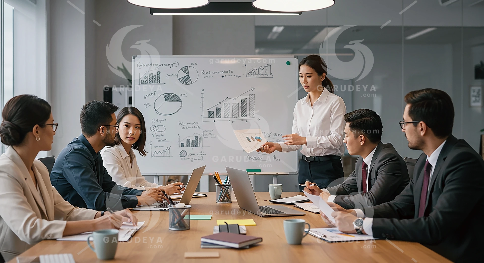 Teamwork and Collaboration in a Conference Room – Business Meeting Photo