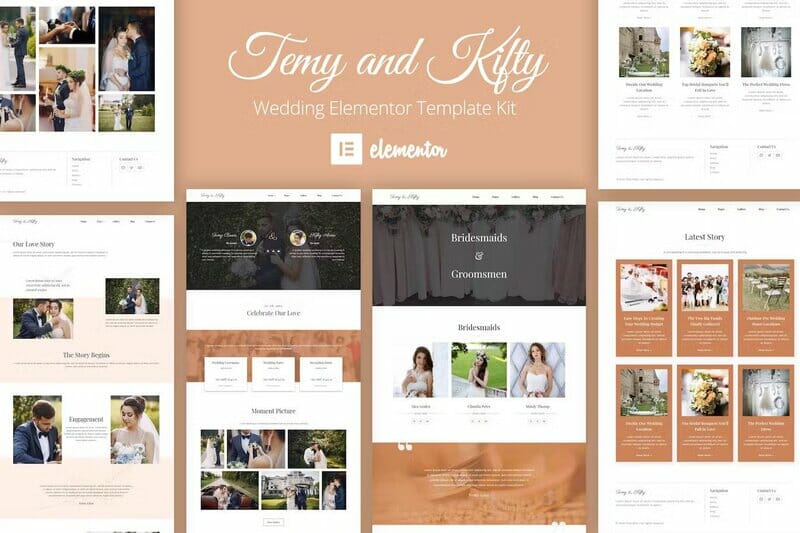 Temy and Kifty Wedding Template Kit