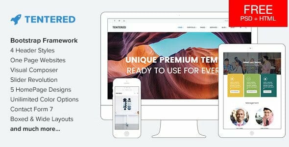 Tentered – Multi Purpose WordPress Theme