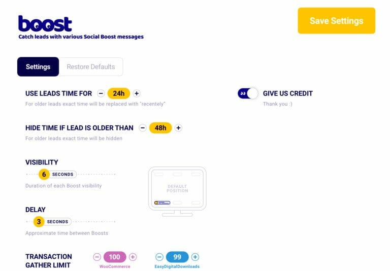 The Boost Plugin – Boost your conversion with social proof