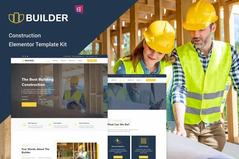 The Builder – Construction & Architecture Elementor Template Kit