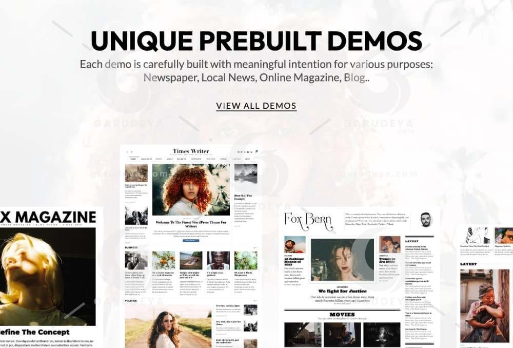 The Fox - Minimal News, Blog, Magazine WordPress Theme demos