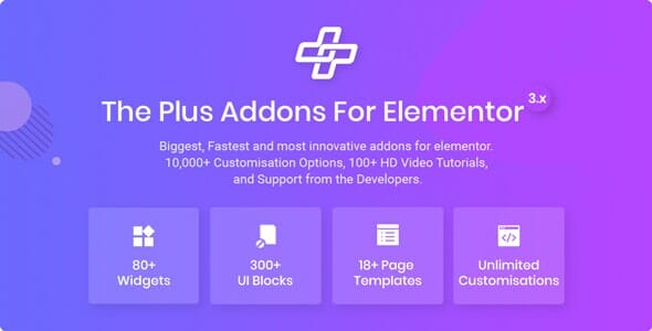 The Plus – Addon for Elementor Page Builder WordPress Plugin