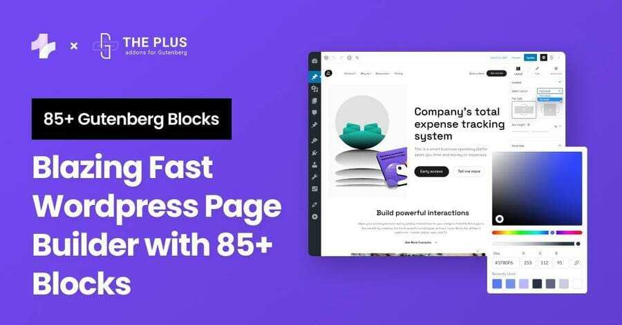 The Plus Addons for Block Editor Pro – Blazing Fast WordPress Page Builder