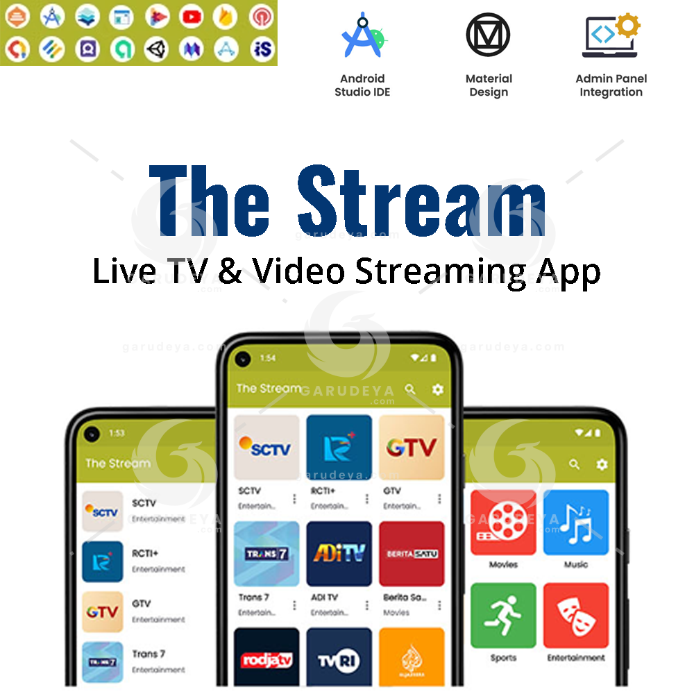 The Stream – Live TV & Video Streaming App By solodroid