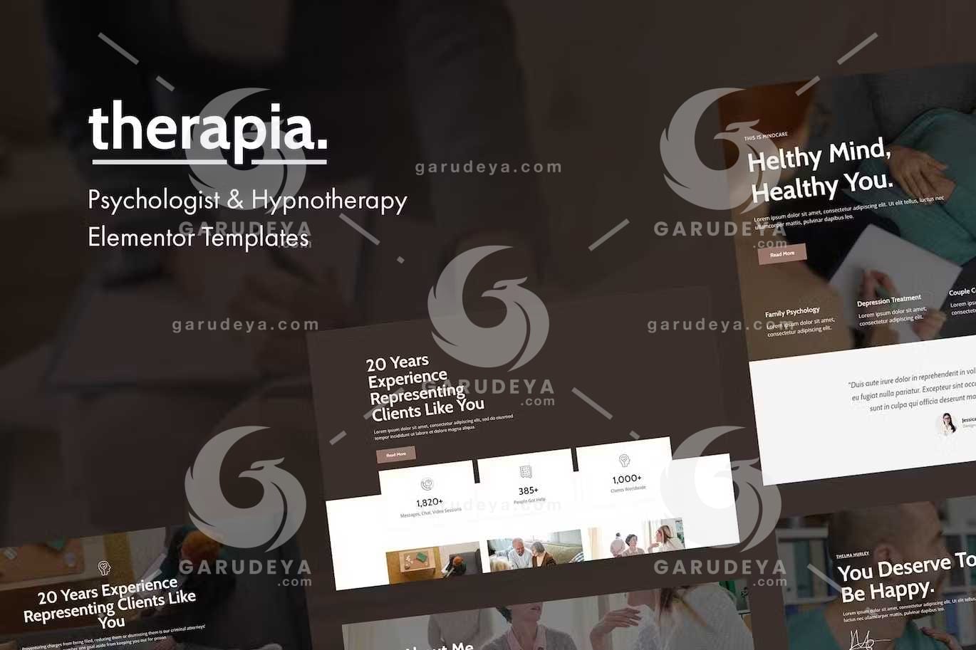 Therapia – Psychologist & Hypnotherapy Elementor Templates