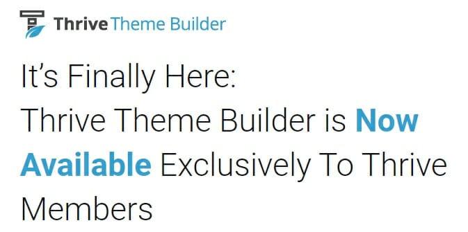 Thrive Themes Builder