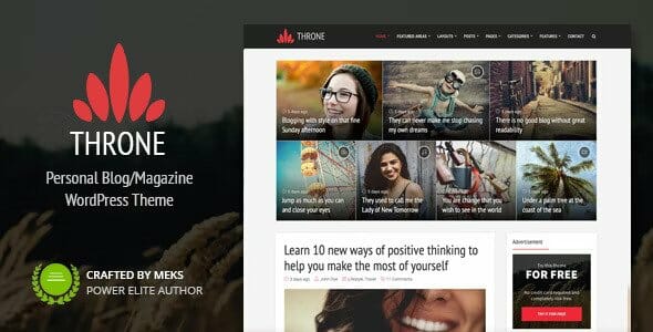 Throne - Personal Blog WordPress Theme