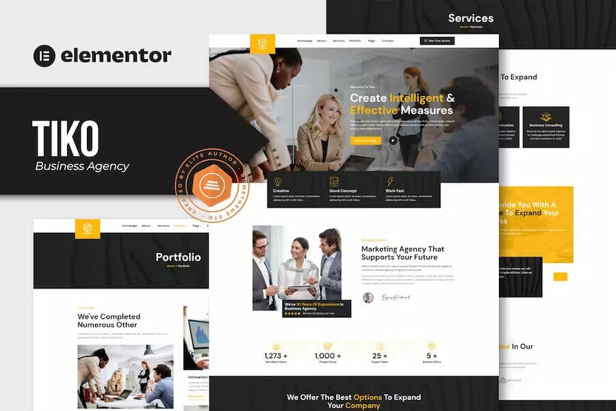 Tiko – Business Agency Elementor Template Kit