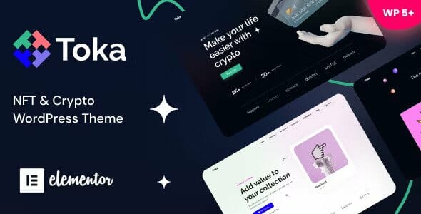 Toka – NFT & Crypto WordPress Theme