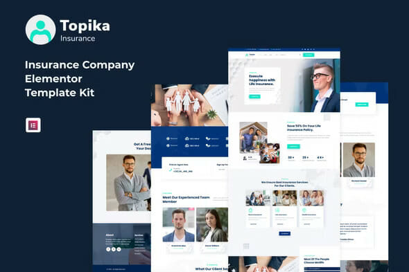 Topika - Insurance Agency Elementor Template Kit