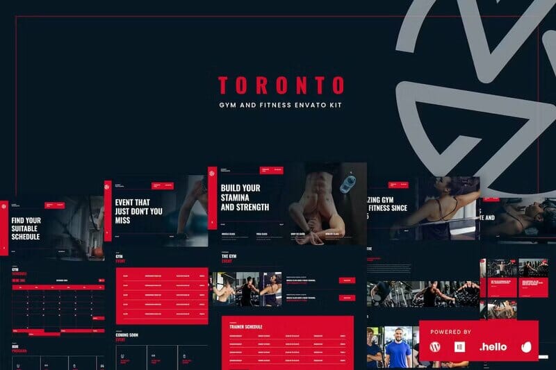 Toronto – Gym & Fitness Elementor Template Kit