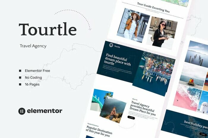 Tourtle – Travel Agency Template Kits