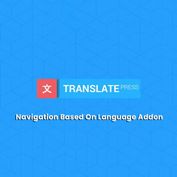 Translatepress Navigation Based on Language Add-on