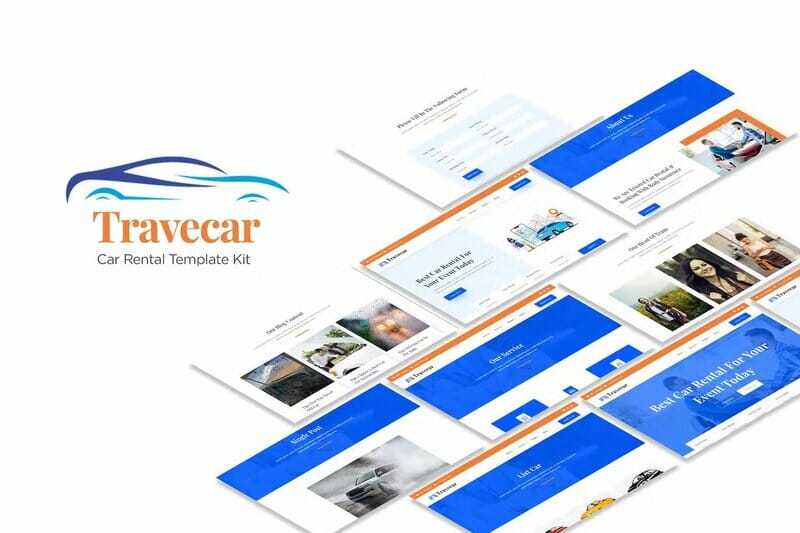 Travecar – Car Rental Elementor Template Kit