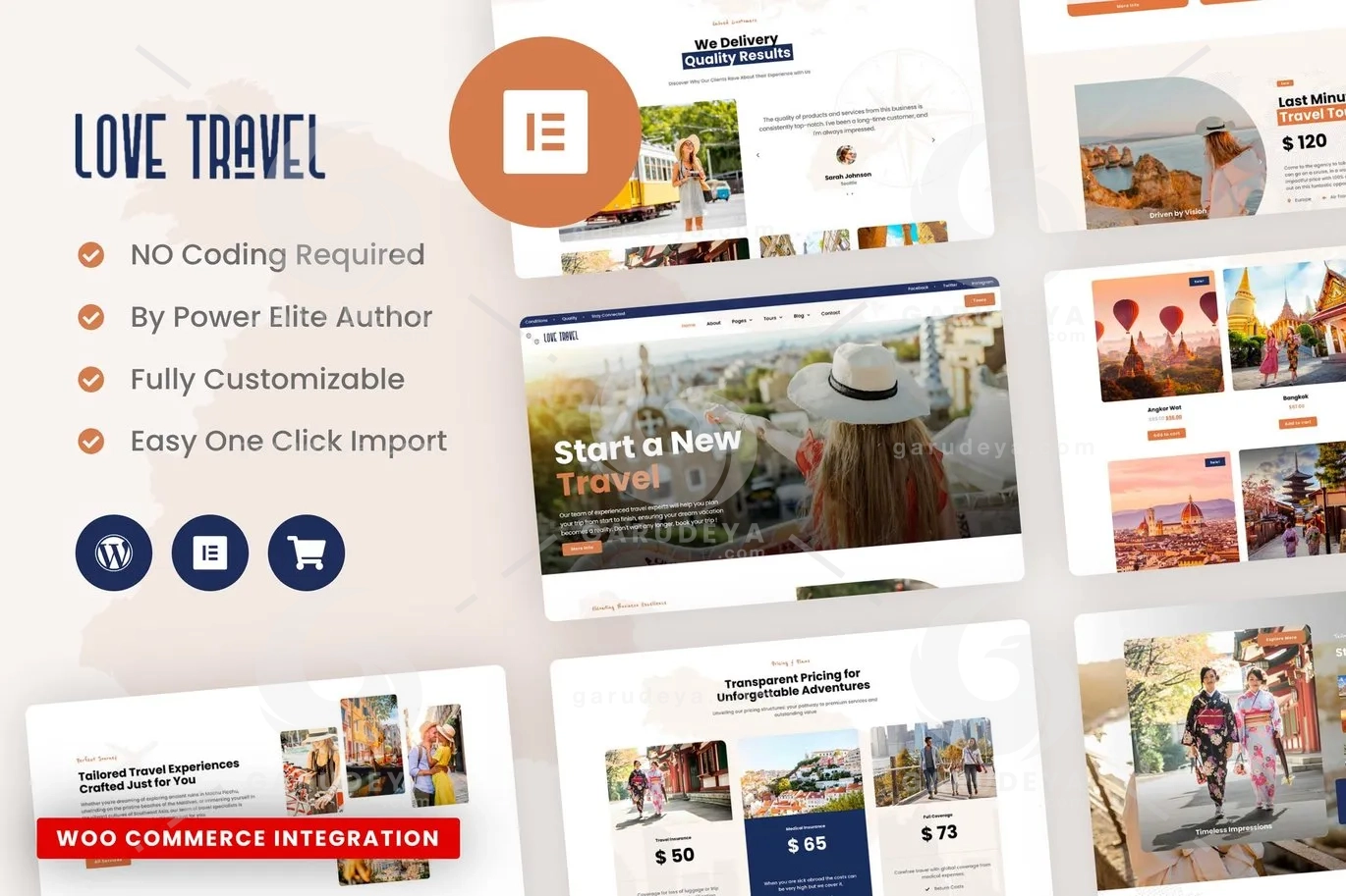 TravelTour – Travel & Booking Elementor Pro Template Kit