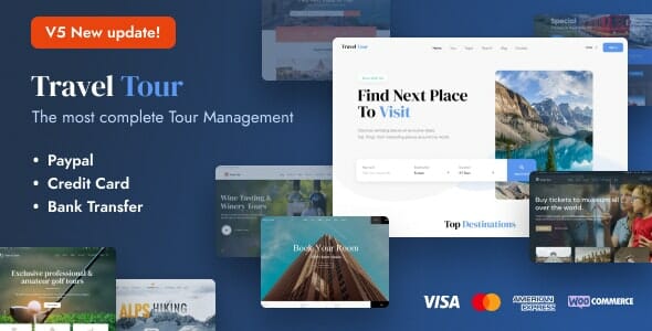 TravelTour – Travel & Tour Booking WordPress Theme