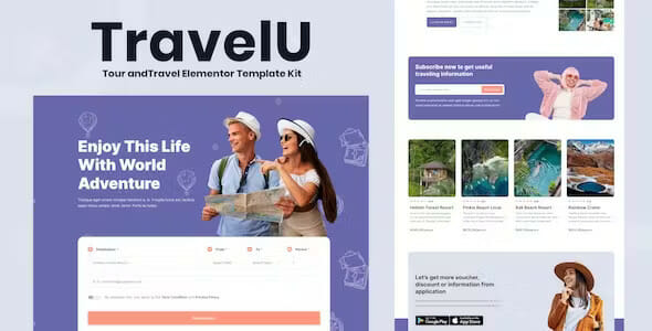 TravelU – Tour & Travel Elementor Template Kit