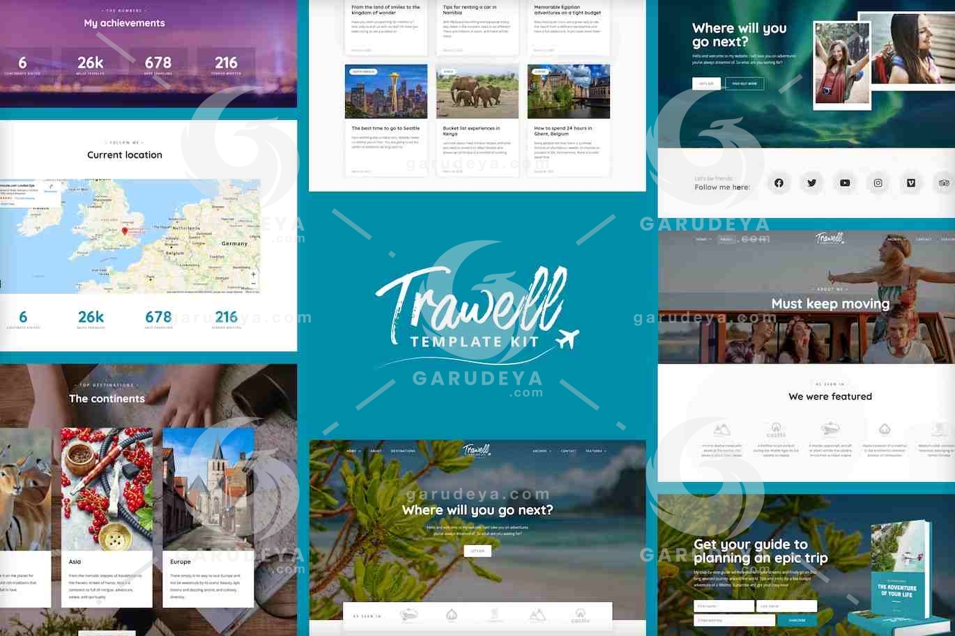 Trawell – Travel Blog Elementor Template Kit