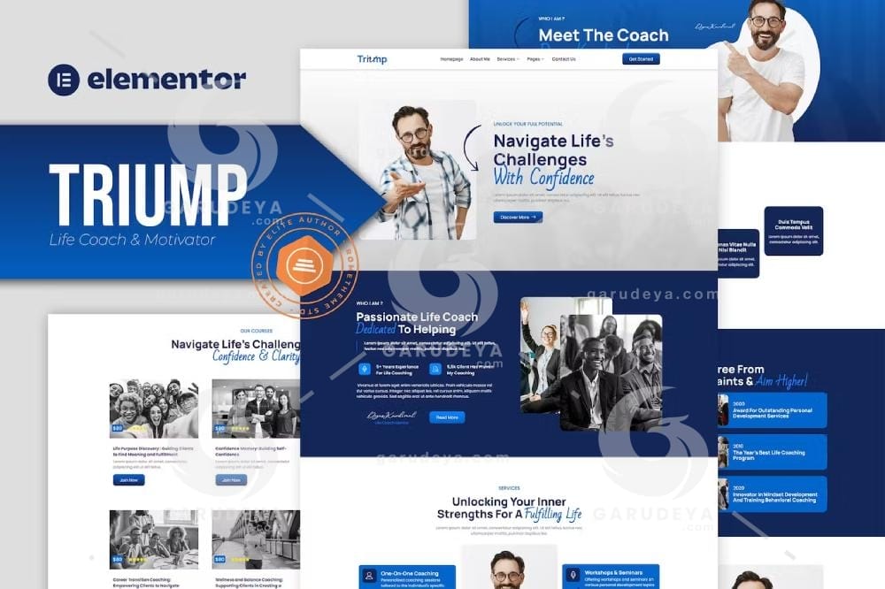 Triump - Life Coach & Motivator Elementor Template Kit