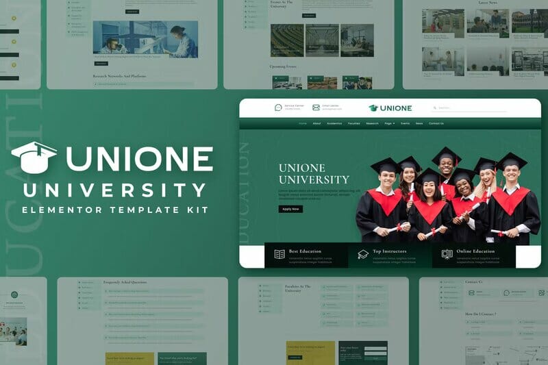 Unione – University Elementor Template Kit