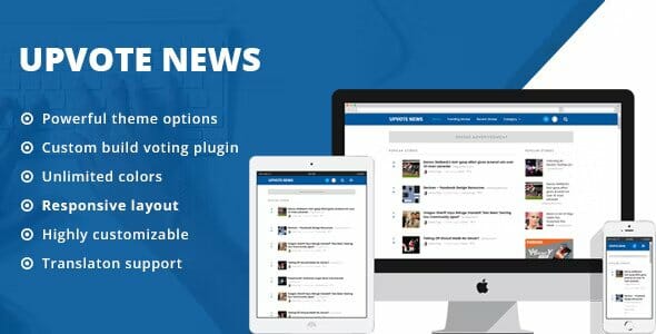 UpVote - Social Bookmarking WordPress Theme