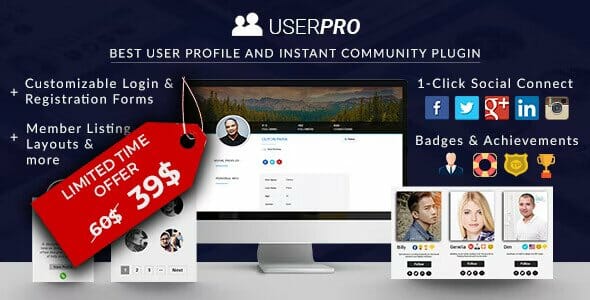 UserPro – Community and User Profiles WordPress Plugin