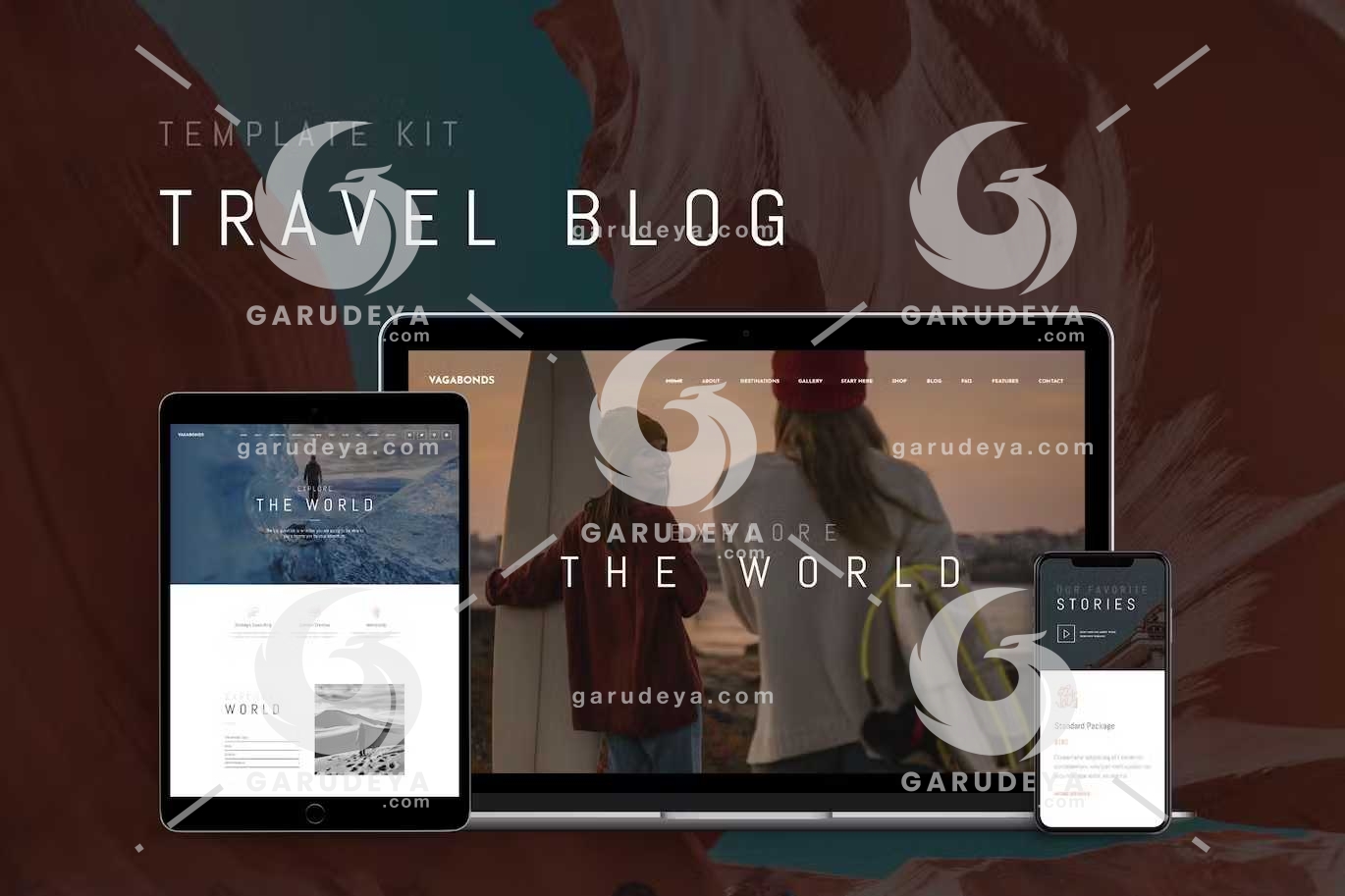 Vagabonds - Travel Blog Elementor Template Kit