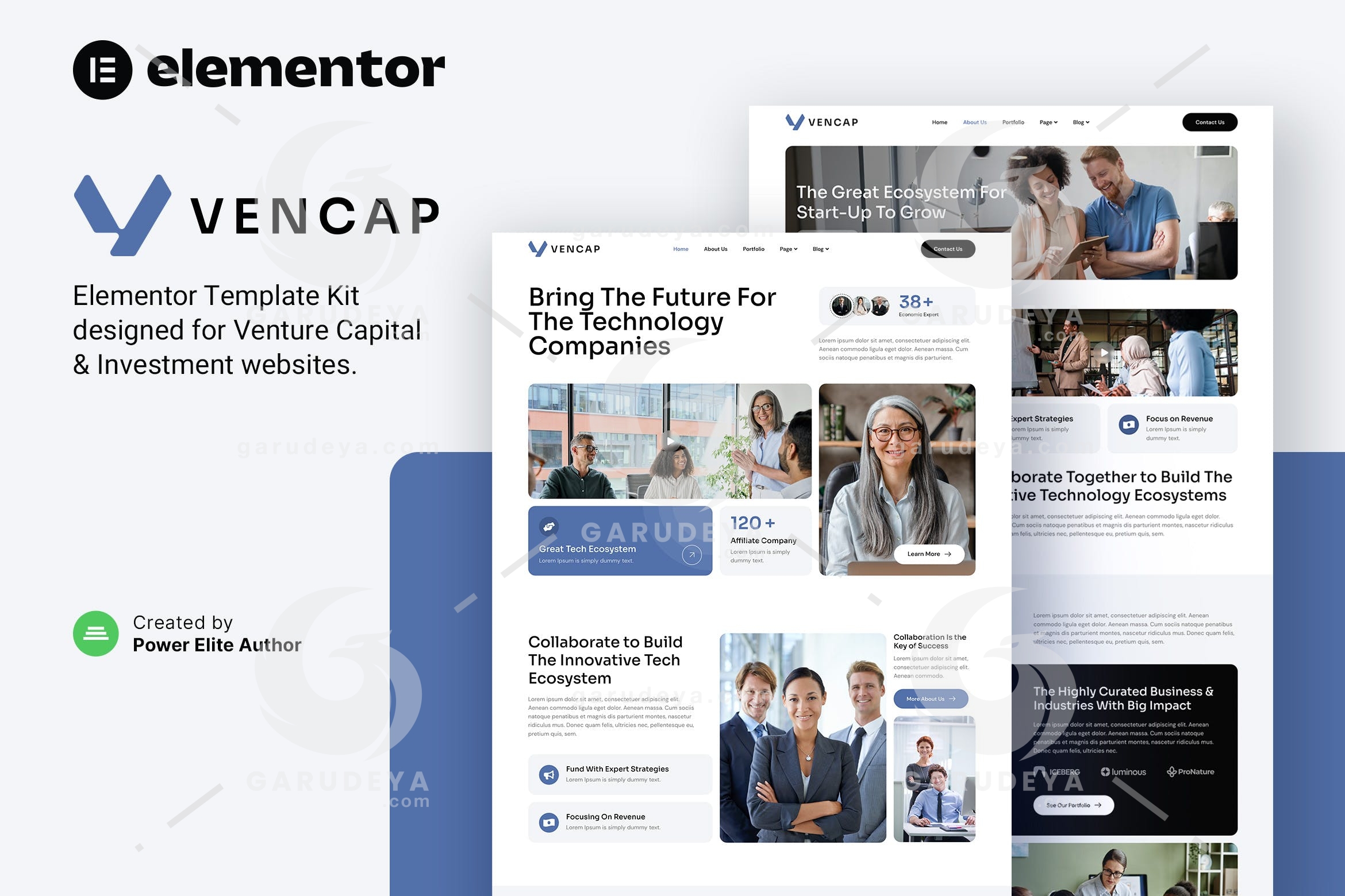 Vencap – Venture Capital & Investment Elementor Template Kit