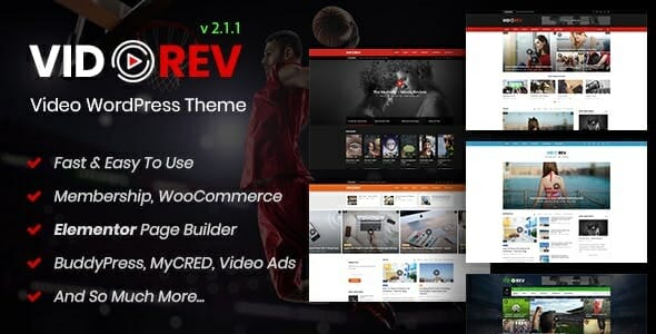 VidoRev – Video WordPress Theme