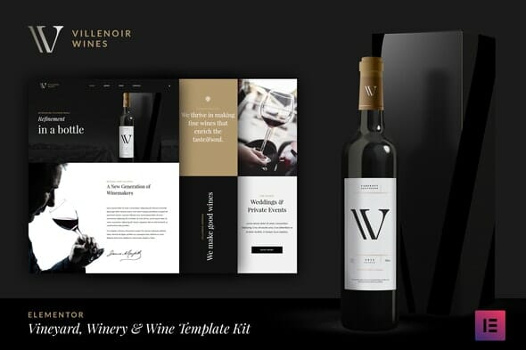 Villenoir – Wine Elementor Template Kit
