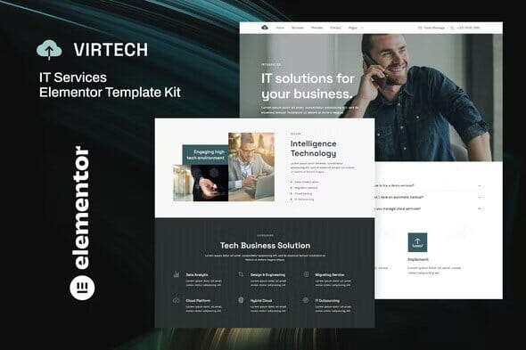 VirTech – IT Services Elementor Template Kit