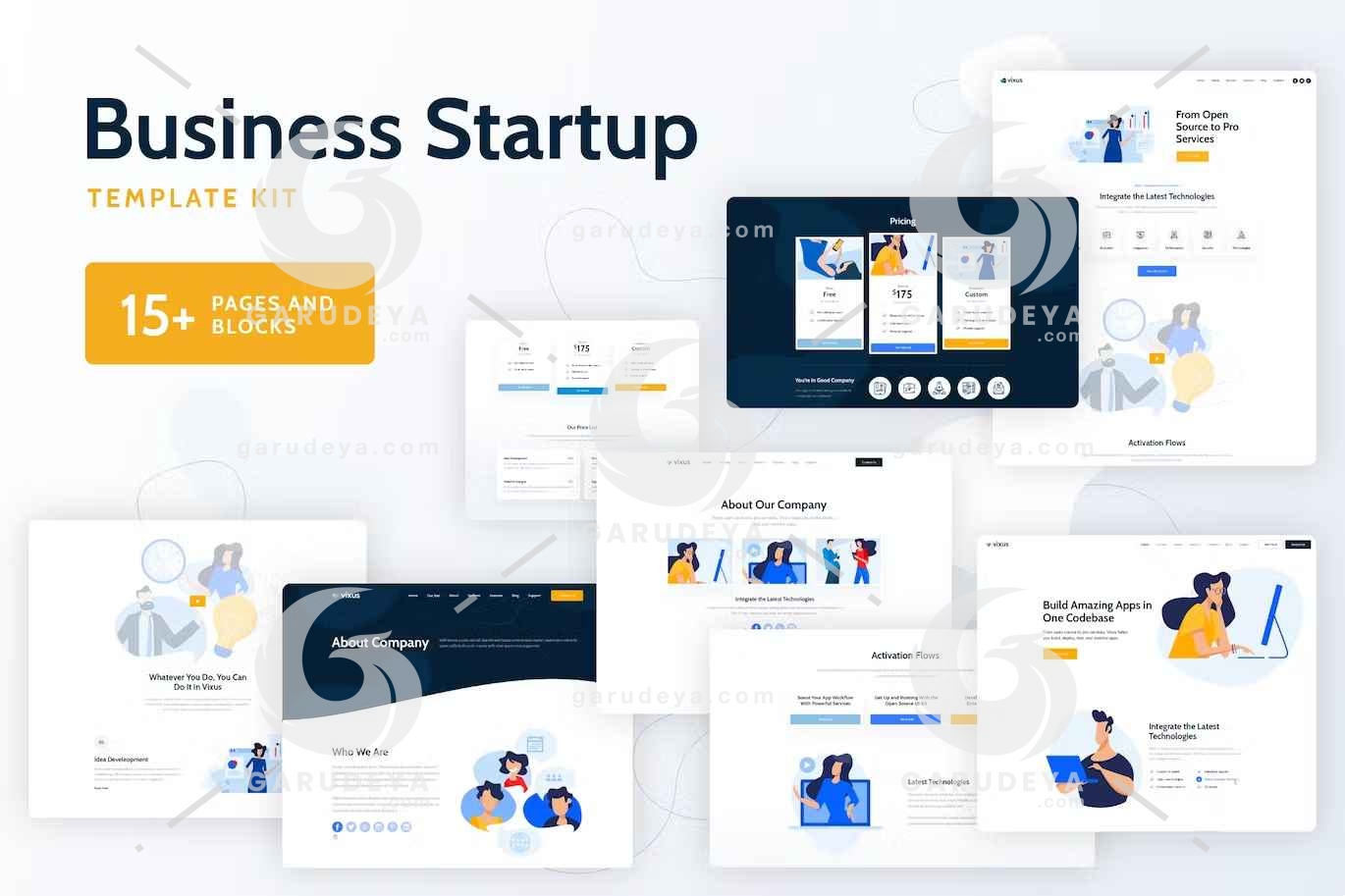 Vixus – Business Startup Elementor Template Kit