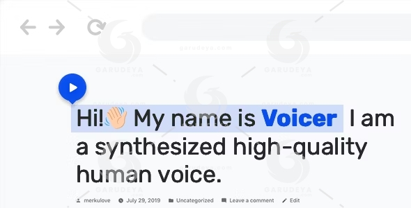 Voicer Text Speech Plugin