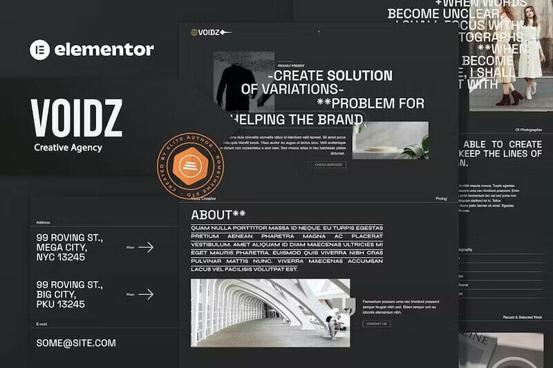 Voidz – Creative Agency Elementor Template Kit