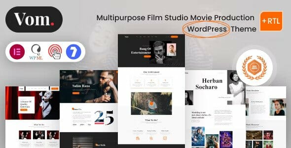 Vome – Multipurpose Film Studio Movie Production WordPress Theme