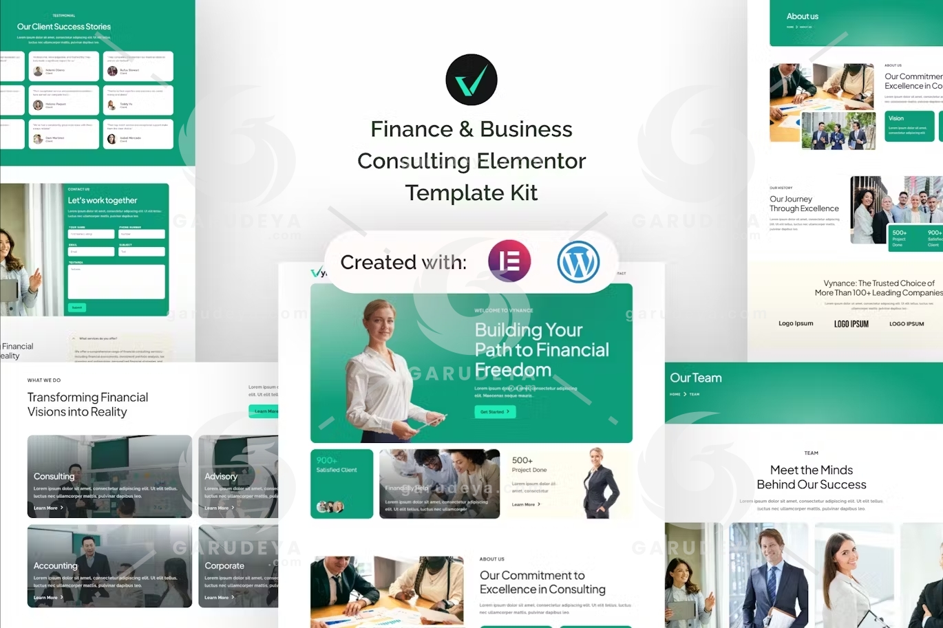 Vynance – Finance & Business Consulting Elementor Template Kit