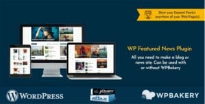 WP Featured News Pro | Custom Posts Listing Plugin