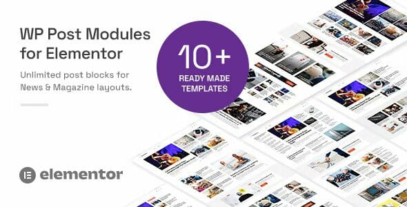 WP Post Modules for NewsPaper and Magazine Layouts (Elementor Addon)
