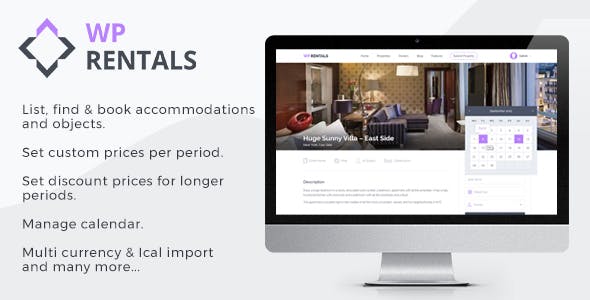 WP Rentals - Booking Accommodation WordPress Theme